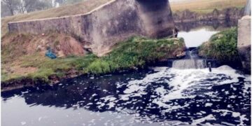 कत्था उद्योगको फोहोर पानी नहरमा, जानकीमा स्वास्थ्य जोखिम बढ्यो