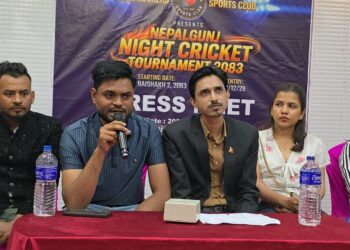 नेपालगन्जमा दुई लाख पुरस्कार राशिको रात्रिकालीन क्रिकेट प्रतियोगिता हुँदै