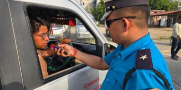 नेपालगन्ज बसपार्कमै चालकको मापसे परीक्षण सुरु, दुर्घटना न्यूनीकरणमा बाँके ट्राफिक सक्रिय