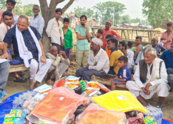 बाँकेको कृषि चौफेरीमा आगलागी : प्रभावितलाई नगदसहित राहत