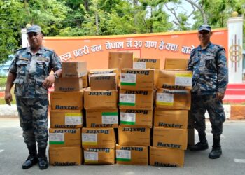 सशस्त्र प्रहरीको सक्रियता : दुई दिनमा करिव २२ लाखको अवैध सामान बरामद