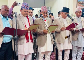 लुम्बिनी प्रदेश मन्त्रिपरिषद् पुनर्गठन : पाँच नयाँ मन्त्रीले लिए शपथ