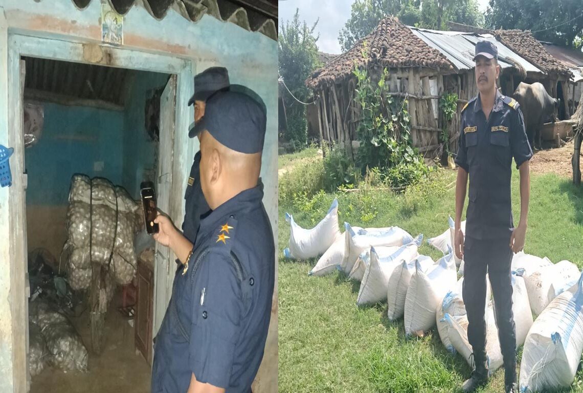 बर्दियामा १८ लाखभन्दा बढीका तरबुजको बीउ र चिनियाँ लसुन बरामद