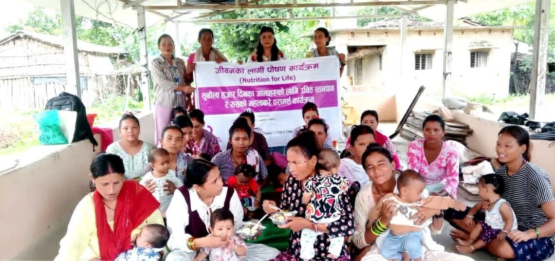 बाँकेका पाँच पालिकामा स्तनपानबारे जनचेतना