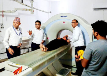 दुई वर्षदेखि थन्किएको भेरीको सिटी स्क्यान मेसिन सञ्चालनमा