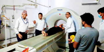 दुई वर्षदेखि थन्किएको भेरीको सिटी स्क्यान मेसिन सञ्चालनमा