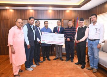 बाढी प्रभावितका लागि जसपाले प्रधानमन्त्री राहत कोषमा २१ लाख दियो