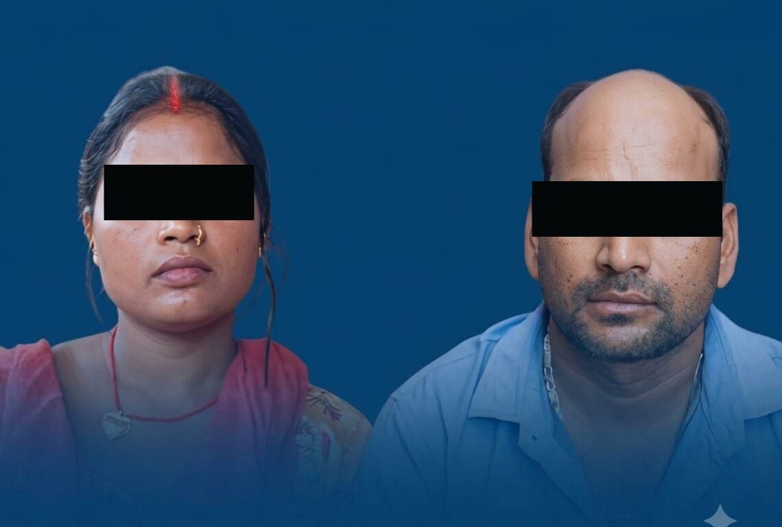 नेपालगन्जबाट १०७ ग्राम ब्राउनसुगरसहित श्रीमान्–श्रीमती पक्राउ
