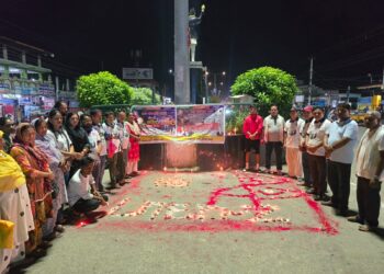 जेनजी शहीद दिवसमा श्रम संस्कृति पार्टी बाँकेको दीप प्रज्वलन