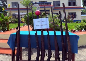 दाङमा लुकाइराखेका आठ नाल भरुवा बन्दुक बरामद