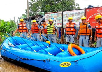 वर्षा बढेसँगै बाँकेमा सशस्त्र प्रहरीको निगरानी तीव्र