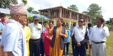 बाल संरक्षणका कार्यक्रमबारे राजापुरका दुई विद्यालयमा अनुगमन